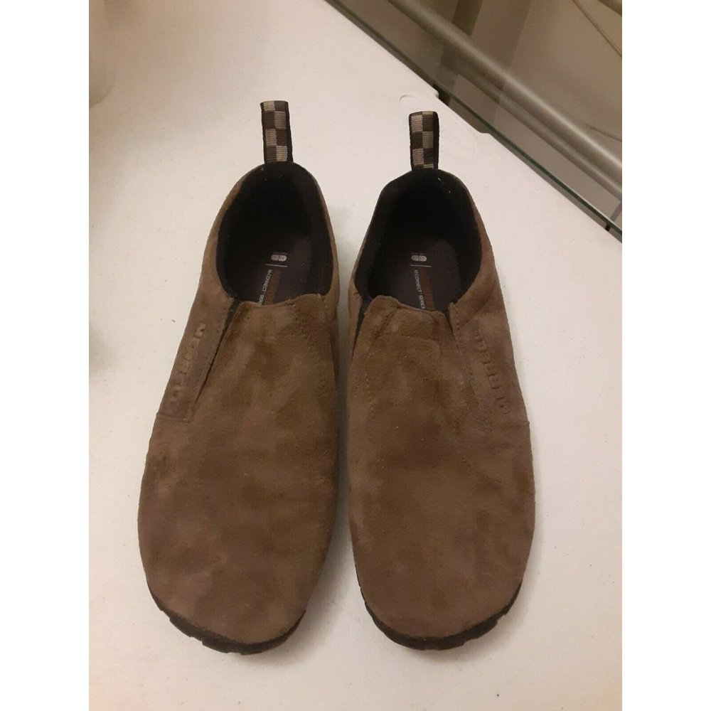 Merrell Womens Jungle Moc Taupe Hiking Shoes Size 9.5 Slip On